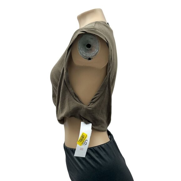 BDG Urban Outfitters Torn Up Sleeveless Crop Tank Top Round‎ Neck Women M NWT - Picture 4 of 11